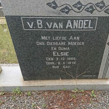 ANDEL Jan, v.B van 1879-1953 &amp; Elsie 1888-1978