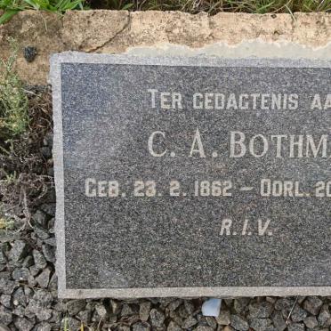 BOTHMA C.A. 1862-1951