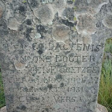 COETZEE Hester F. 1924-1931