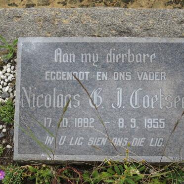 COETSEE Nicolaas B.J. 1882-1955
