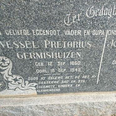 GERMISHUIZEN Wessel Pretorius 1860-1948 &amp; Johanna Catharina KLOPPER 1873-1954