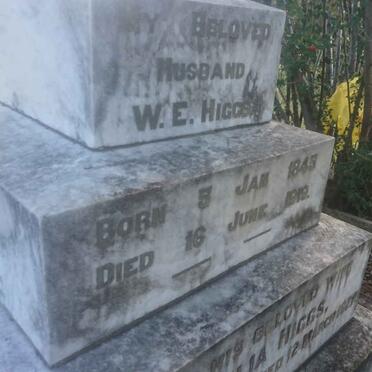 HIGGS W.E. 1845-1919 &amp; Cornelia 1856-1927