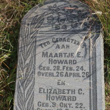 HOWARD Elizabeth C. 1922-1923 :: HOWARD Maartje E. 1924-1926