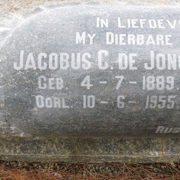 JONGE Jacobus C., de 1889-1955 &amp; Margaretha E. SMUTS 1893-1982