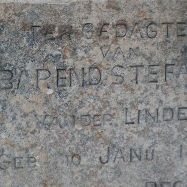 LINDE Barend Stefanes, van der 1823-1910