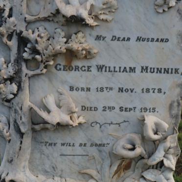 MUNNIK George William 1878-1915
