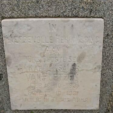 PLETZEN Karel N. Sauer, van 1931-1931