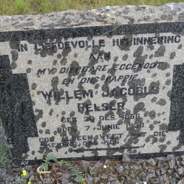 PELSER Willem Jacobus 1886-1938