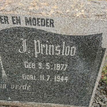PRINSLOO Z. 1879-1953 &amp; J. 1877-1944