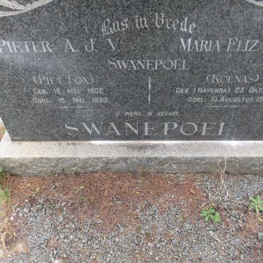 SWANEPOEL Pieter A.J.V. 1902-1953 &amp; Maria Elizabeth HAVENGA 1905-1976