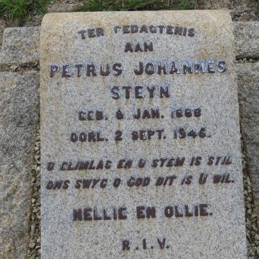 STEYN Petrus Johannes 1888-1946