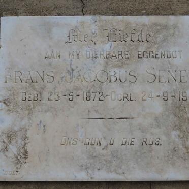 SENEKAL Frans Jacobus 1872-1948