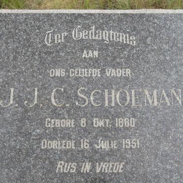 SCHOEMAN J.J.C. 1880-1951