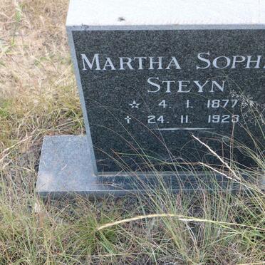 STEYN Martha Sophia 1877-1923