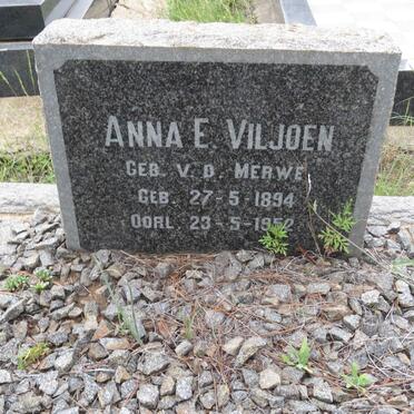 VILJOEN Anna E. nee V.D. MERWE 1894-1952