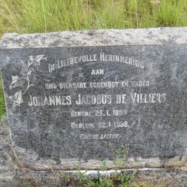 VILLIERS Johannes Jacobus, de 1889-1938