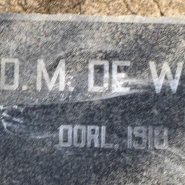 WET D.M., de -1918