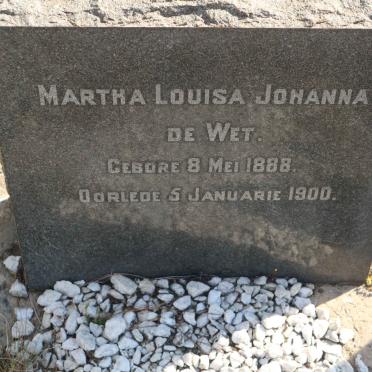 WET Martha Louisa Johanna, de 1888-1900