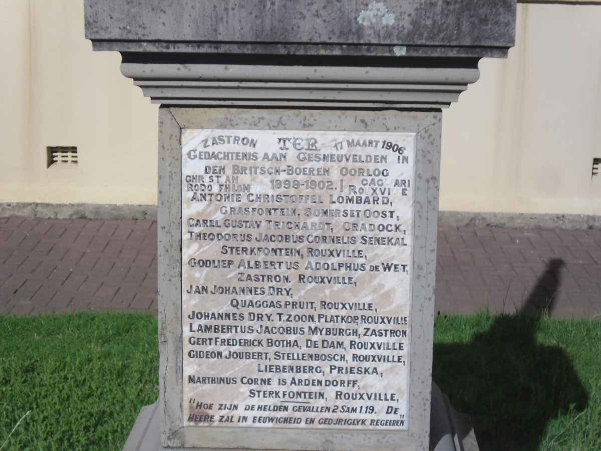 3. Plaque with list of names