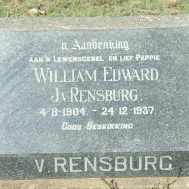 RENSBURG William Edward, v. 1904-1937