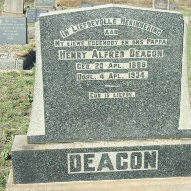 DEACON Henry Alfred 1889-1934