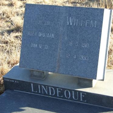 LINDEQUE Willem 1910-1993