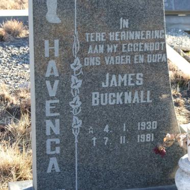 HAVENGA James Bucknall 1930-1981