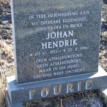 FOURIE Johan Hendrik 1953-1994