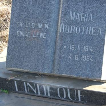 LINDEQUE Maria Dorothea 1814-1984