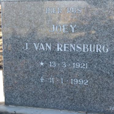 RENSBURG J., van 1921-1992