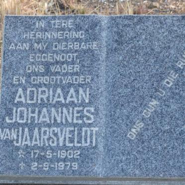 JAARSVELDT Adriaan Johannes, van 1902-1979