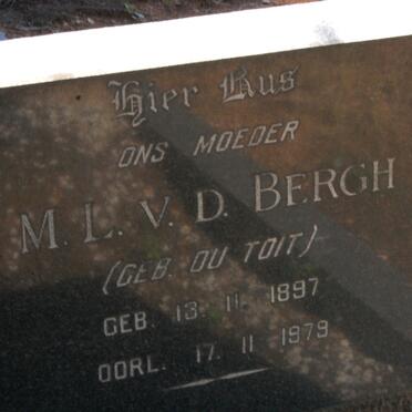 BERGH M.L., v.d nee DU TOIT 1897-1979