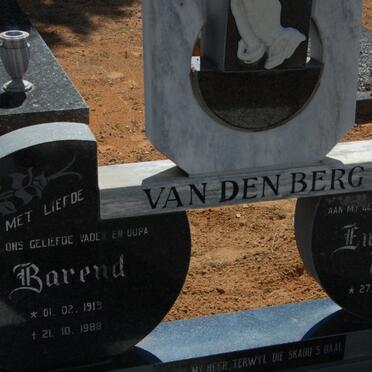 BERG Barend, van den 1919-198? &amp; Engela Susanna GROBBELAAR 1921-198?