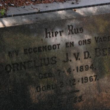 BERGH Cornelius J., v.d 1894-1967