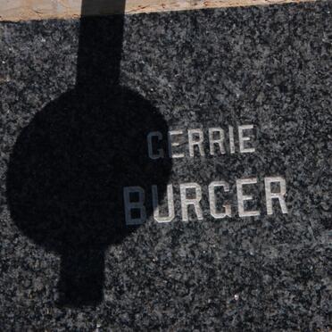 BURGER Gerrie