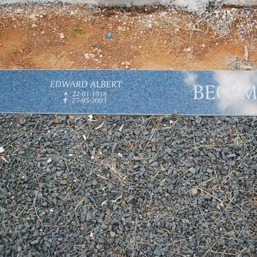 BECKMANN Edward Albert 1918-2003