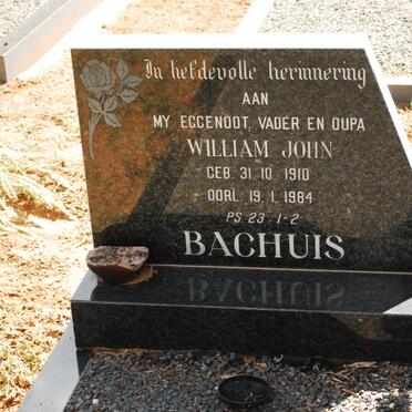 BACHUIS William John 1910-1984