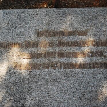 COMBRINK Michiel Matthys Johannes 1840-1920