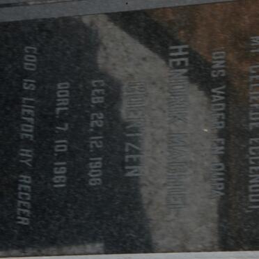 COERTZEN Hendrik Machiel 1908-1961