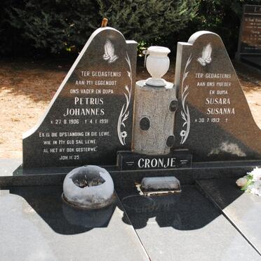 CRONJE Petrus Johannes 1906-1991 &amp; Susara Susanna 1913-