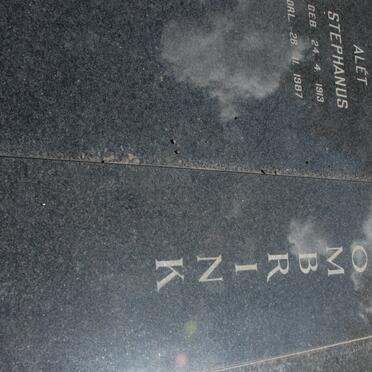 COMBRINK Alet Stephanus 1913-1987 :: COMBRINK Magdalena Elizabeth Jacoba 1918- 