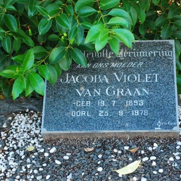 GRAAN Jacoba Violet, van 1893-1978