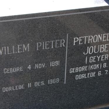 GEYER Willem Pieter 1891-1968 :: JOUBERT Petronella S. GEYER nee KOK 1912-1989