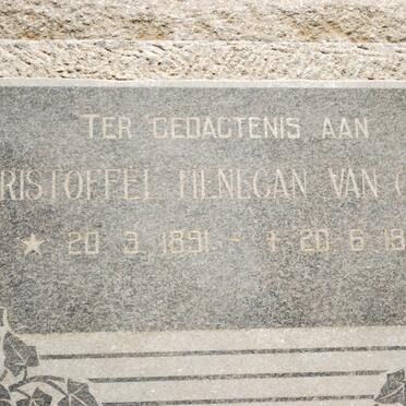 GRAAN Christoffel Henegan, van 1891-1958