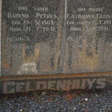 GELDENHUYS Barend Petrus 1868-1941 &amp; Catharina Gezina VAN ECK 1887-1941