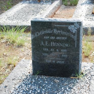 HENNING A.F. 1880-1965