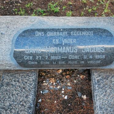 JACOBS David Hermanus 1883-1956