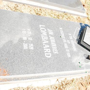 LOMBAARD Jan Johannes 1928-2001
