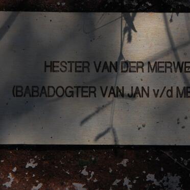 MERWE Hester, van der
