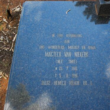 NIEKERK Magteld, van nee SMIT 1910-1990